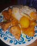 Pollo a la criolla 🍗😋 con huevo 🥚🥘