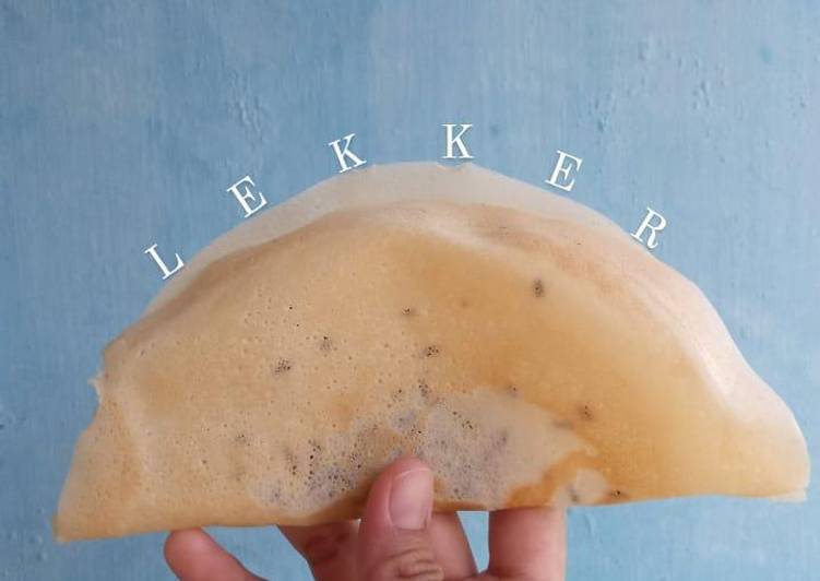 Resep Lekker / Crispy Crepe Teflon Anti Gagal