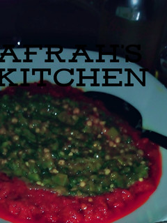 A picture of Okro soup.