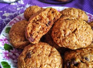Foto resep Coconut Oat Chewy Soft Cookies | Biskuit Oat Kelapa