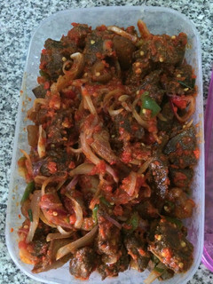 A picture of Pepper beef.