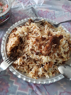 عکسی از دستور لای پلو مرغ