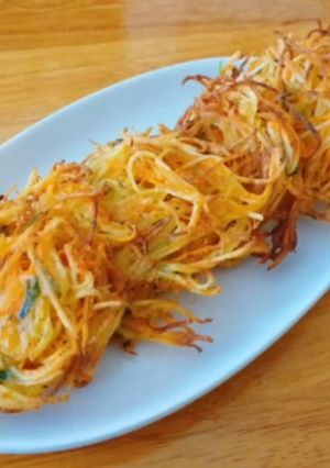 Hình của món Pancake Khoai Tây Cà Rốt.
