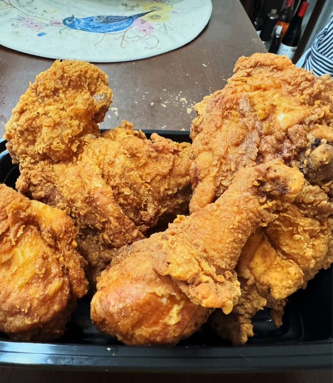A picture of Jollibee Copycat ChickenJoy with Gravy.