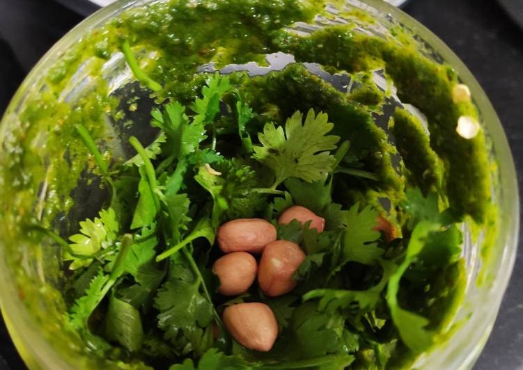 Peanut Coriander Chutney Peanut Coriander Chutney