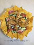 Thousand Island Wings and Kefir Goat Dressing Salad & Chips