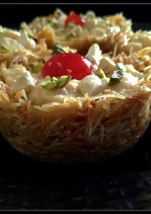 A picture of Sevai Katori with Rabri.