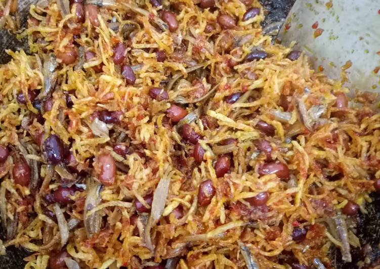 Resep: Teri kentang kacang kering yang Renyah