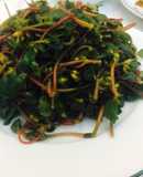 Rau sam luộc chấm mắm gừng