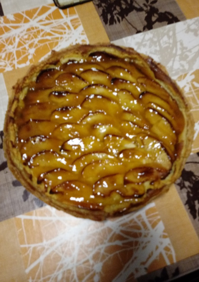 Una foto de Tarta de manzana y yogur fácil
