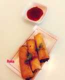 Oats schezwan spring roll