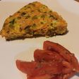 Tortilla de vegetales y arvejas