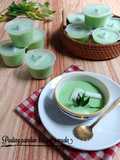 Puding pandan kelapa muda