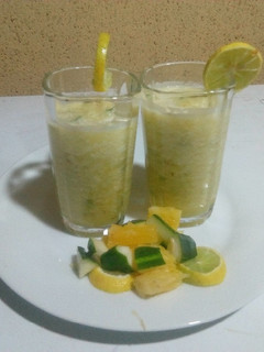 A picture of Cucumber and Pineapple Smoothie.