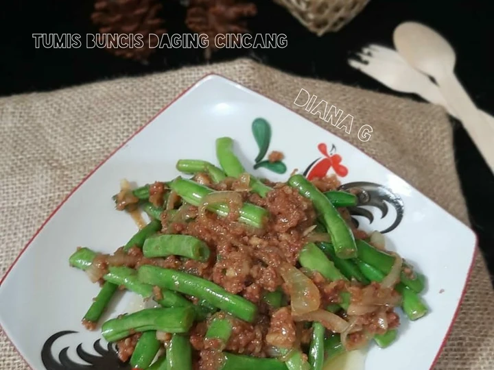 Cara Sederhana Menyiapkan Resep  Tumis Buncis Daging Cincang yang Lezat, Enak