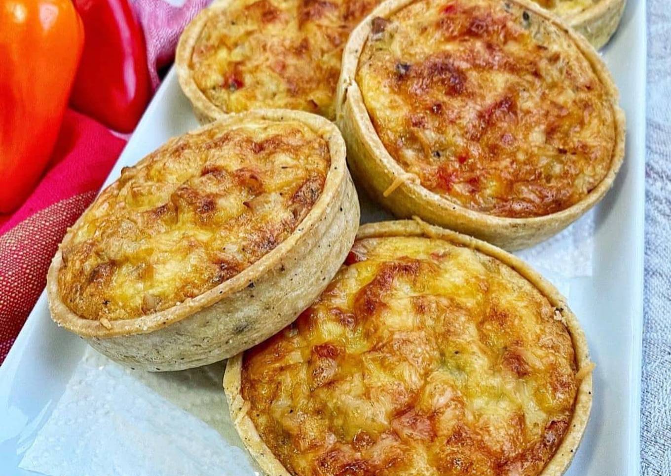 Mini quiche au poulet 🤤