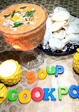 A picture of Tomato hot and sour soup.