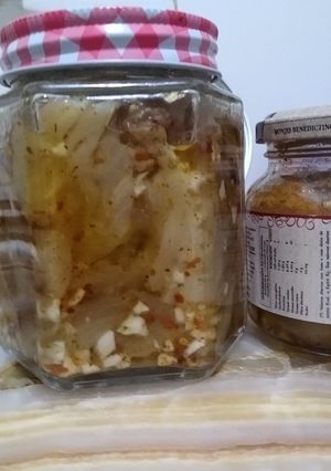 Una foto de Berenjenas en Escabeche