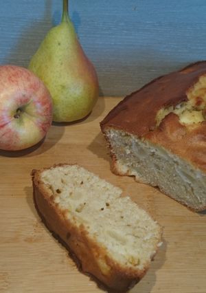 Une photo de Cake pomme poire