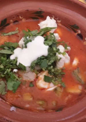 Una foto de Sopa de tortilla