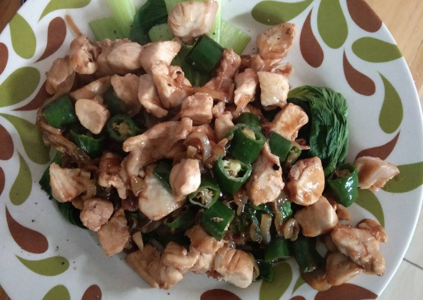 Ayam lada hitam (Serat dan tinggi protein)