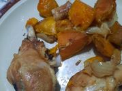 Una foto de camotes al horno