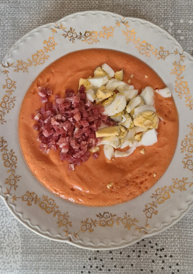 Una foto de Salmorejo