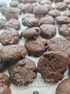Gambar Double Chocolate Chips Cookies