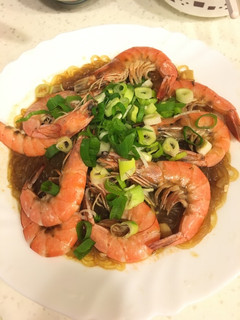 鮮蝦粉絲煲 的食譜成品照片