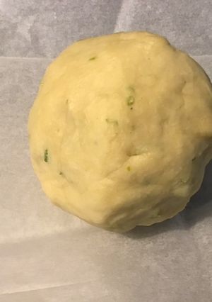 Une photo de Pâte sablée citron vert / coco