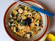Gambar oyakodon jamur