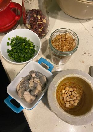 Hình của món Hàu sữa nướng mỡ hành.
