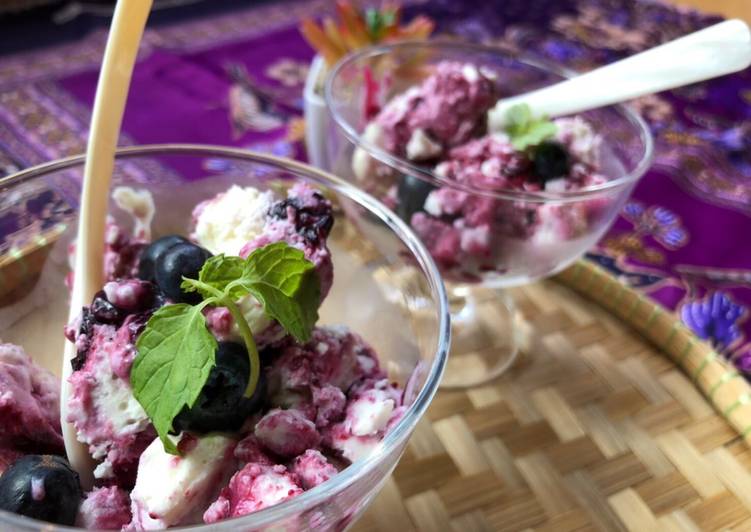 Resep Blueberry Cheesecake Ice Cream, Lezat Sekali