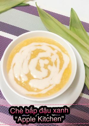 Hình của món Chè bắp đậu xanh nước cốt dừa.