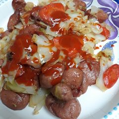 Cabbage, Smoked Sausage, and Carrot A picture of Cabbage, Smoked Sausage, and Carrot.