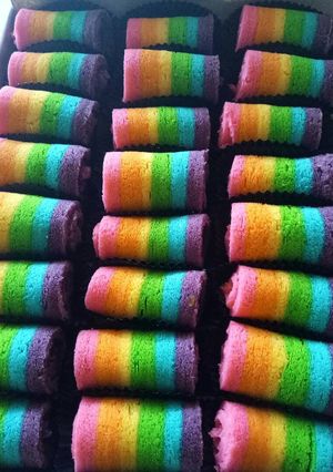 Foto resep Bolu gulung warna warni