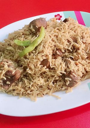 A picture of Mutton pulao.