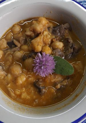 Una foto de Callos vegetarianos completos