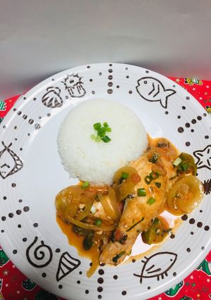 Una foto de Moqueca de Salmón!