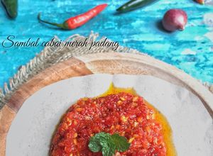 Foto resep Sambal cabai merah padang
