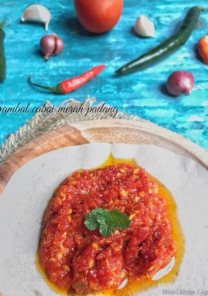 Foto resep Sambal cabai merah padang