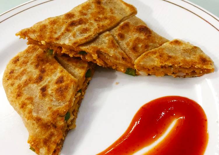 Step-by-Step Guide to Prepare Fall Pizza pocket parantha
