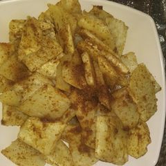 A picture of Kuli kuli fried yam.