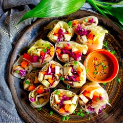 A picture of Rice Paper Rolls / Vietnamese Spring Rolls.