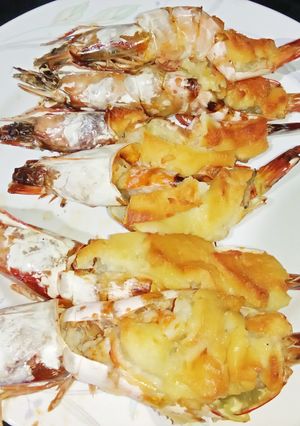 Foto resep Udang Panggang Bumbu Bawang Keju