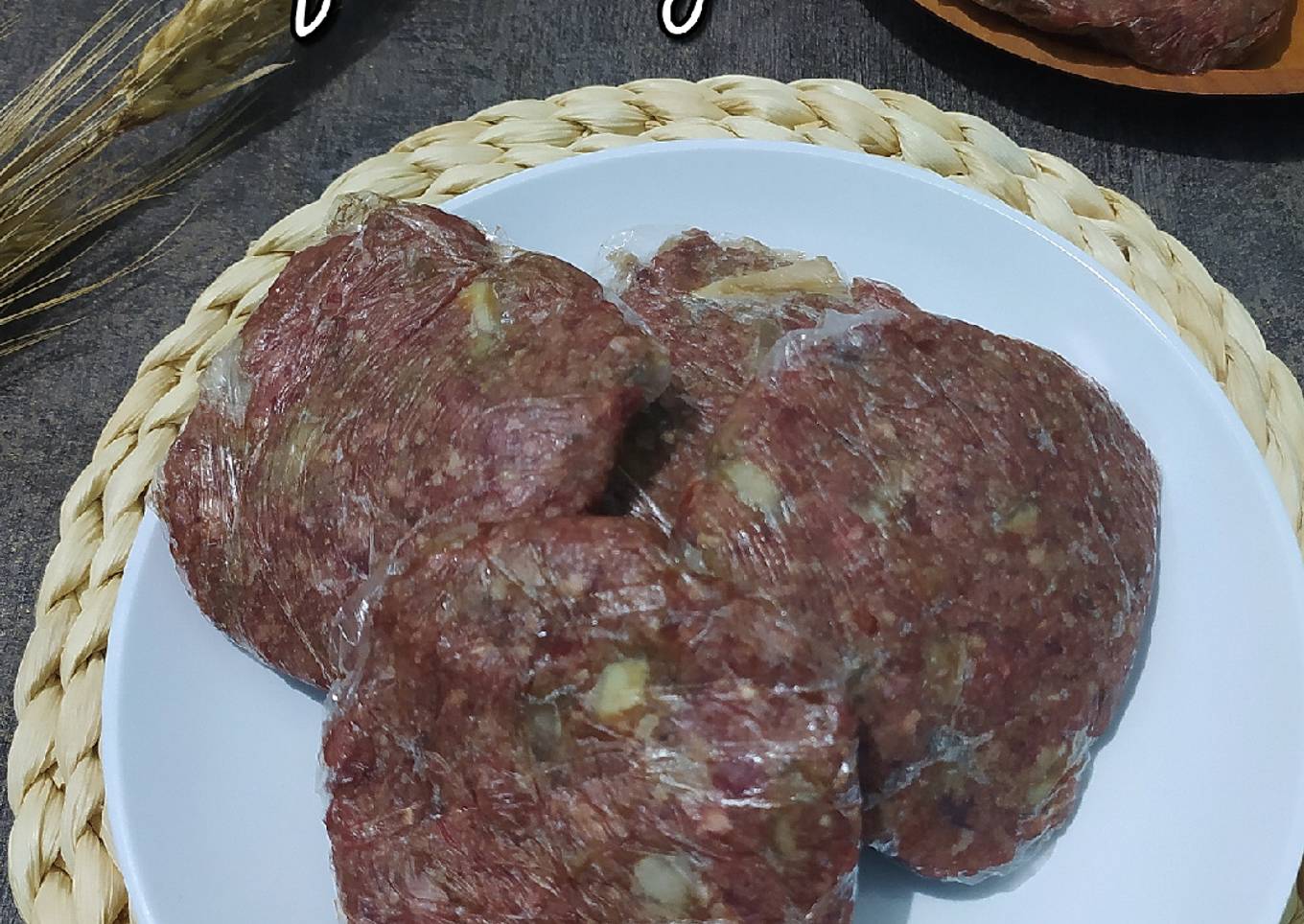 Beef patty homemade