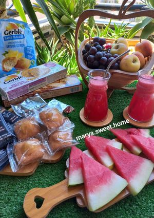 صورة لوصفة عصير البطيخ الأحمر 🍉🍉