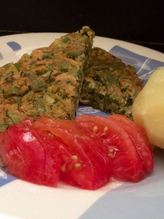 Una foto de Tortilla de porotos verdes