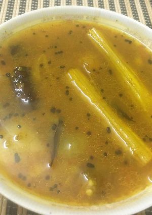 A picture of Drumstick Sambhar.