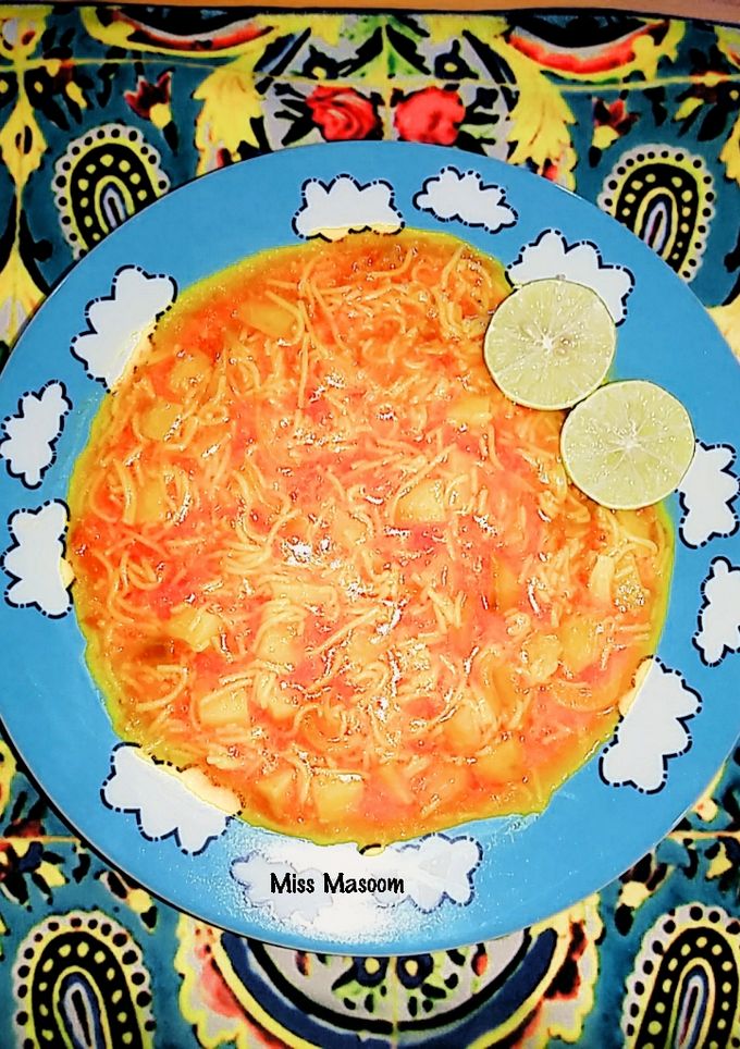 عکسی از دستور خورشت سیب زمینی